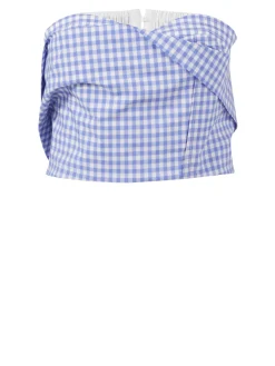 Bustier-Top Mittelblau