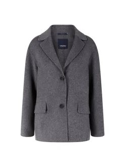 Cabanjacke 'Elfi' aus Schurwolle Grau
