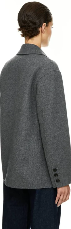 Cabanjacke 'Elfi' aus Schurwolle Grau