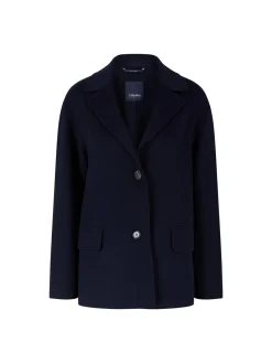 Cabanjacke 'Elfi' aus Schurwolle Marineblau