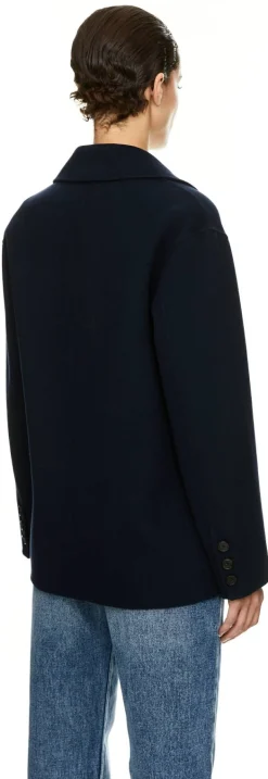 Cabanjacke 'Elfi' aus Schurwolle Marineblau