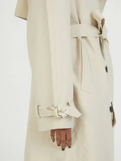 Canvas Trenchcoat 'Betty' Crème