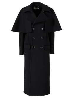 Cape-Mantel in Schwarz