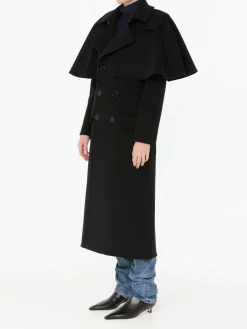 Cape-Mantel in Schwarz