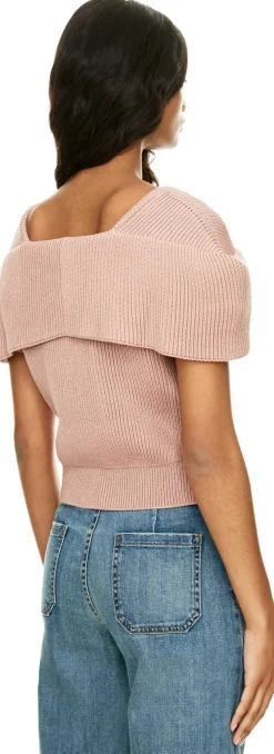 Cape-Strickjacke Rosé