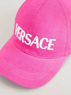 Cap mit Logo-Stickerei Pink