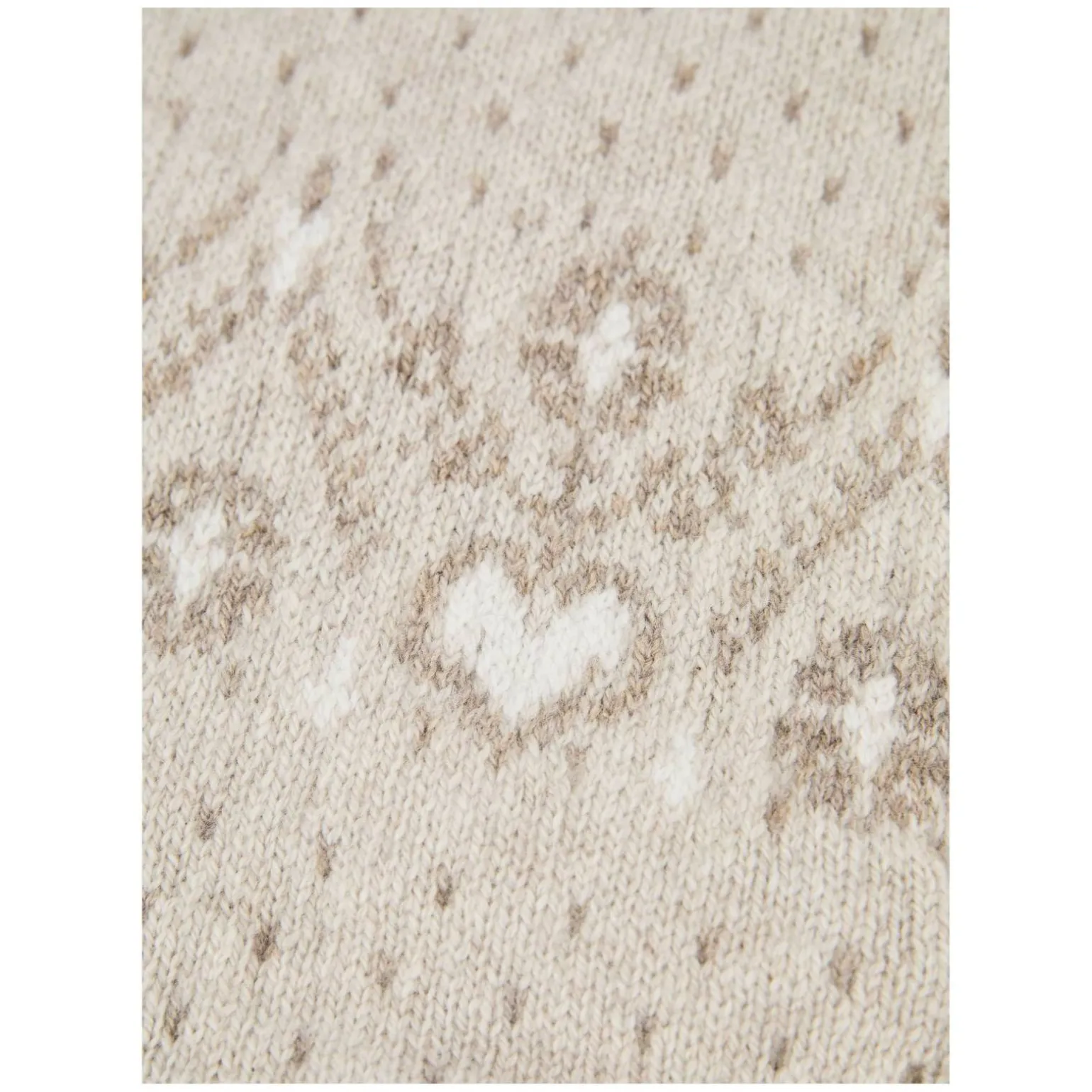 Cashmere-Balaklava 'Caspian' mit Fair-Isle-Muster Beige