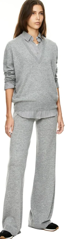 Cashmere-Hose Grau