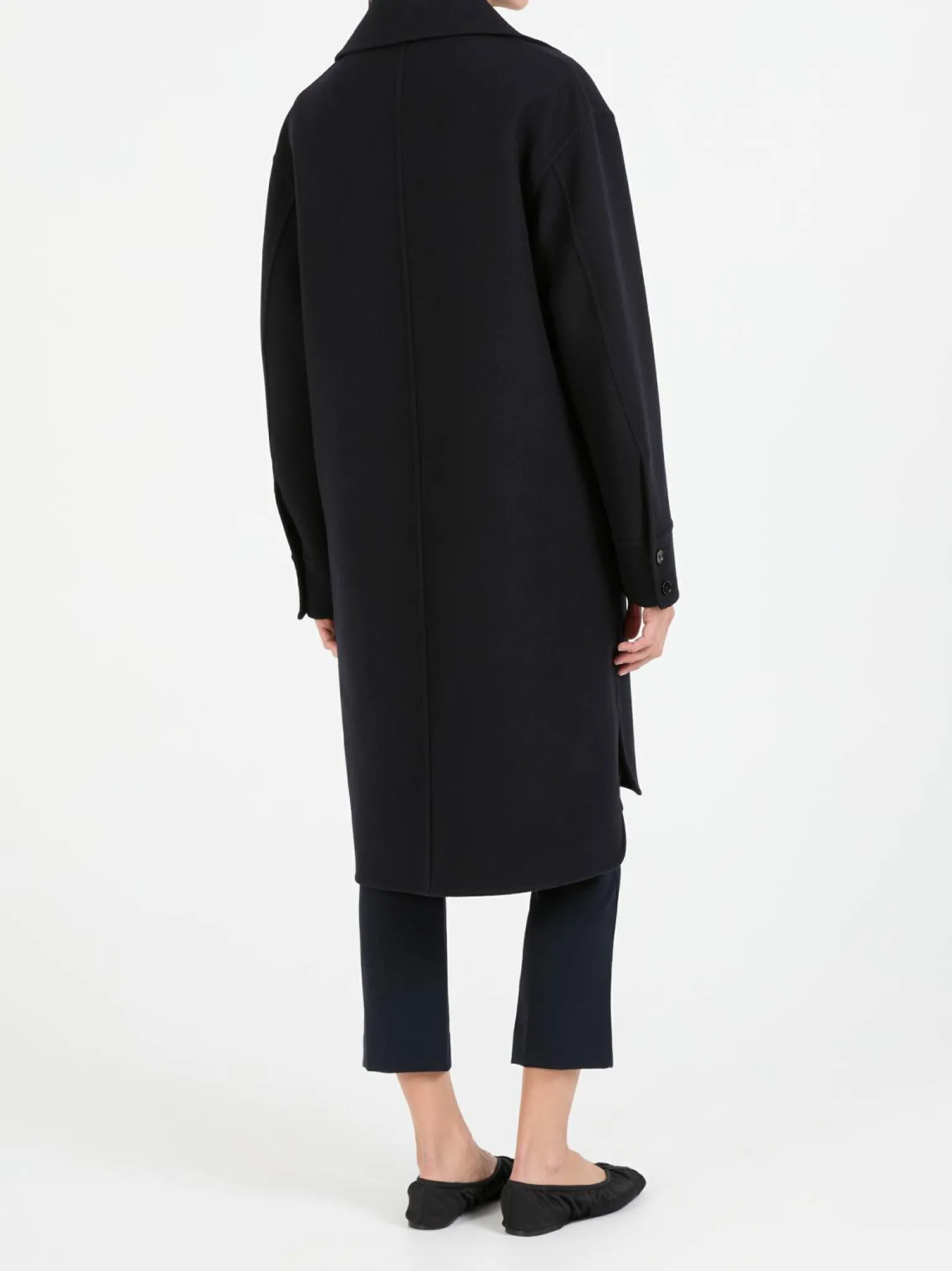 Cashmere-Mantel Marineblau