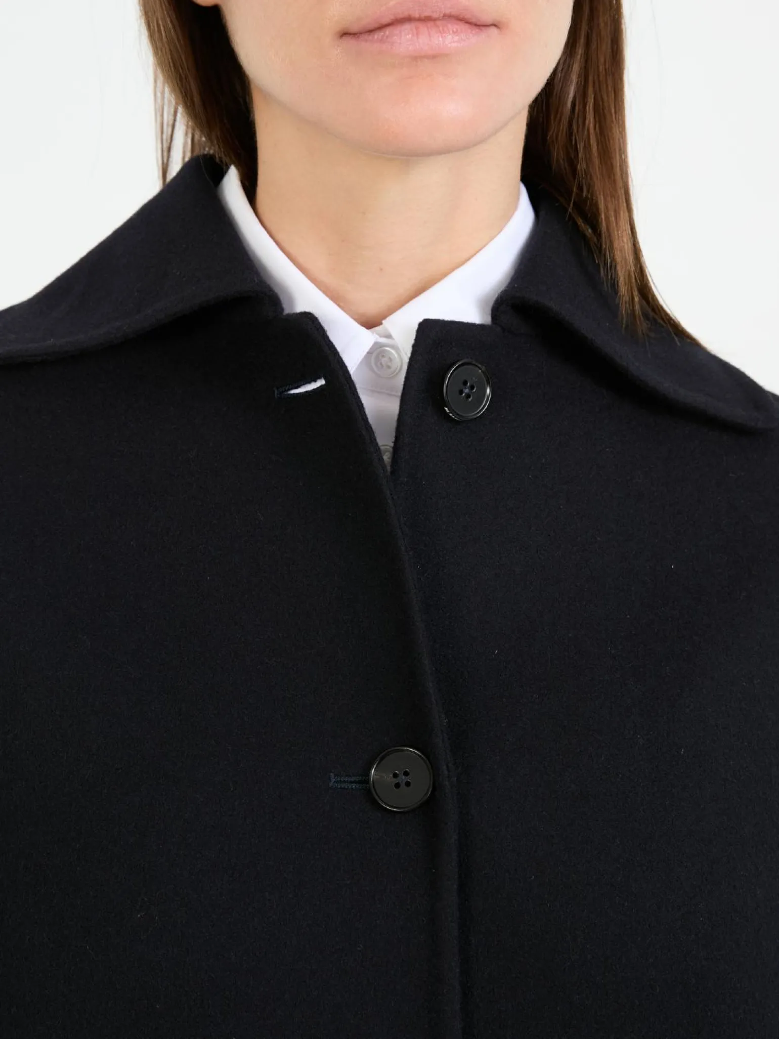 Cashmere-Mantel Marineblau