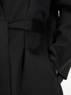 Cashmere-Mantel Schwarz