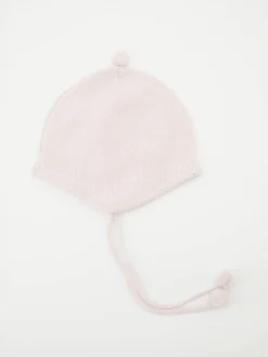 Cashmere-Mütze in Rosé