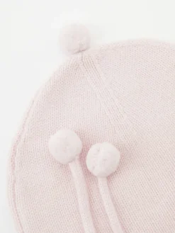 Cashmere-Mütze in Rosé