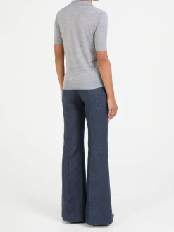 Cashmere-Poloshirt 'Frank' Grau