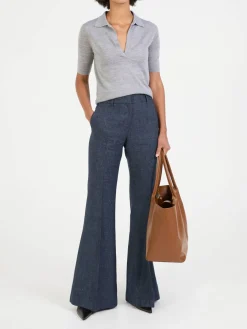 Cashmere-Poloshirt 'Frank' Grau