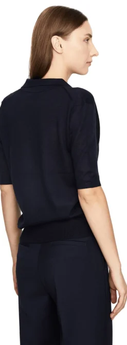 Cashmere-Poloshirt 'Frank' Marineblau
