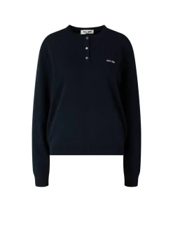 Cashmere-Pullover Marineblau