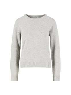 Cashmere-Pullover mit Rundhalsausschnitt Silver