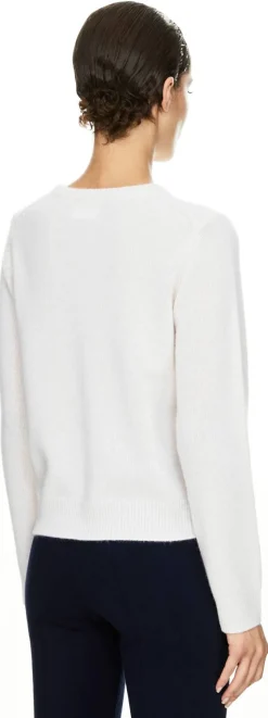 Cashmere-Pullover mit Rundhalsausschnitt Cloud