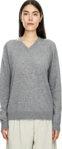 Cashmere-Pullover 'Nian' Grau