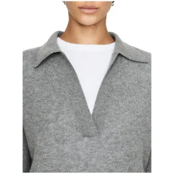 Cashmere-Pullover 'Shrunken Jo' Grau