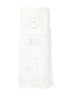 Cashmere-Rock 'Suki' mit Lockstruktur Off White