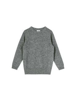 Cashmere-Rundhalspullover Grau