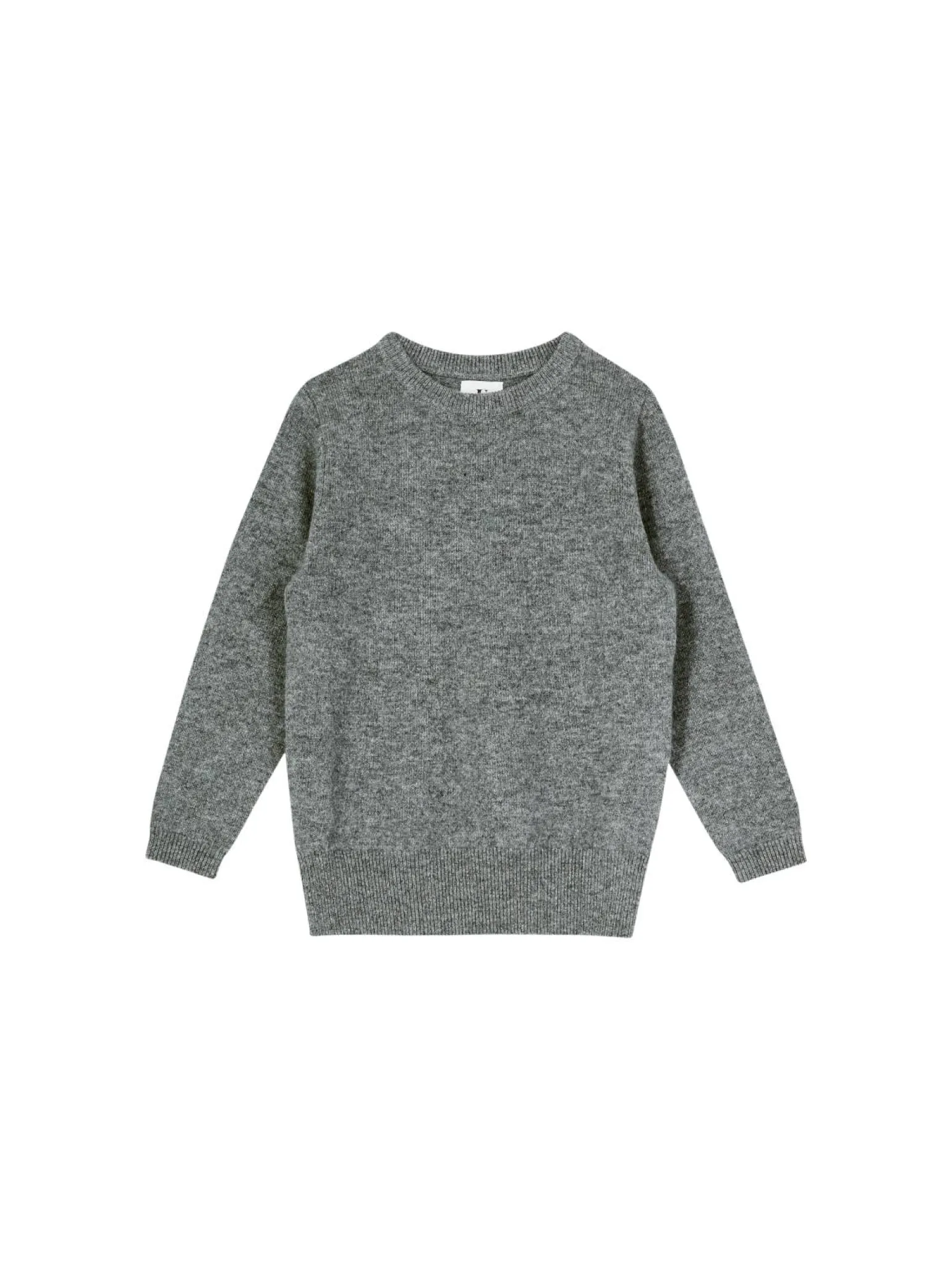 Cashmere-Rundhalspullover Grau