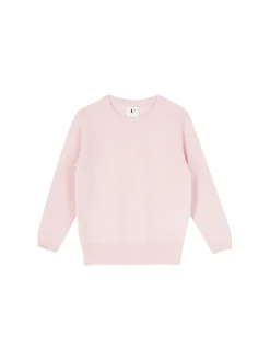 Cashmere-Rundhalspullover Rosé