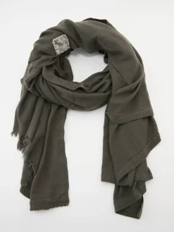 Cashmere-Schal 'Sim Large' Dunkelgrün