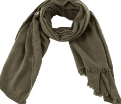 Cashmere-Schal 'Sim' Olivgrün