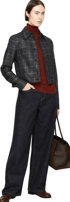 Cashmere-Seidenpullover 'Peppe' mit Rollkragen Braun