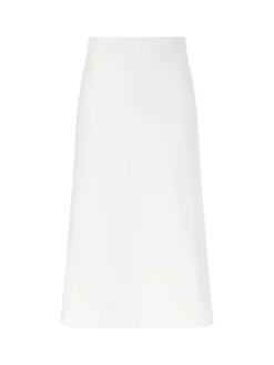 Cashmere-Seidenrock 'Briara Long' Off White