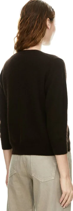 Cashmere-Seide Twin-Set 'Niara' Schokolade