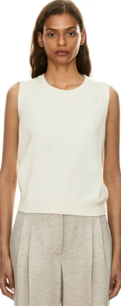 Cashmere-Seide Twin-Set 'Niara' Ecru