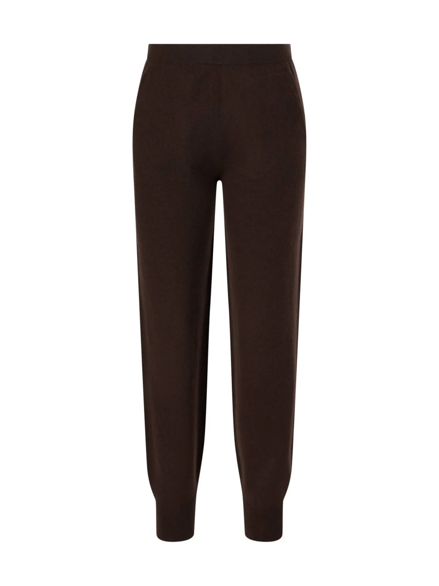 Cashmere-Strickhose Dunkelbraun