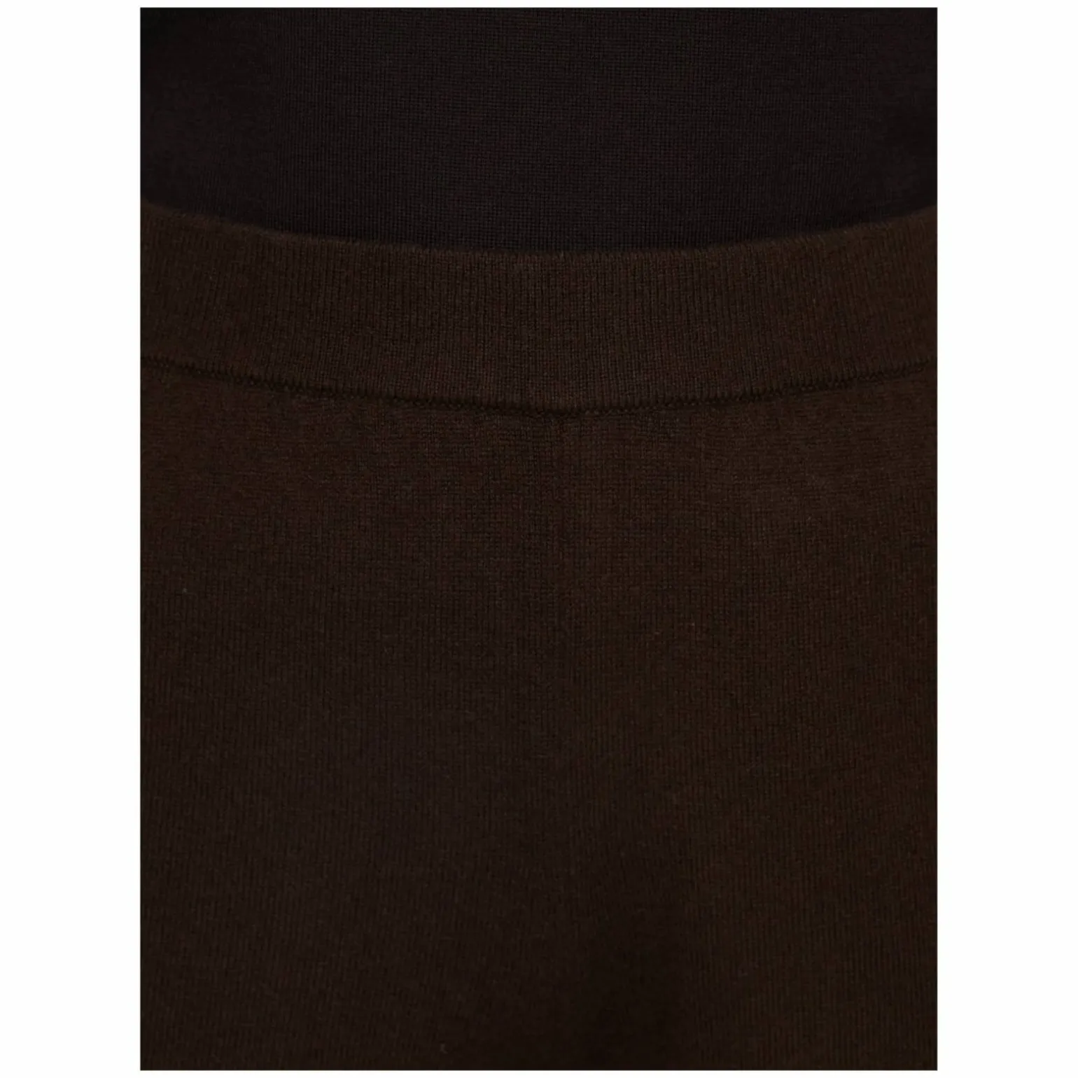 Cashmere-Strickhose Dunkelbraun