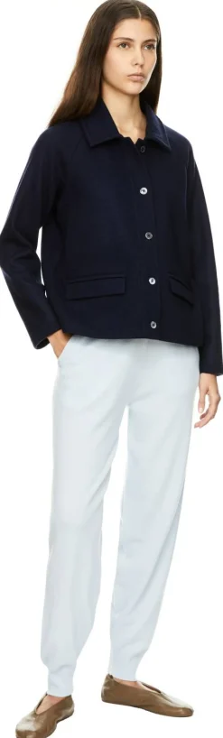 Cashmere-Strickhose Hellblau