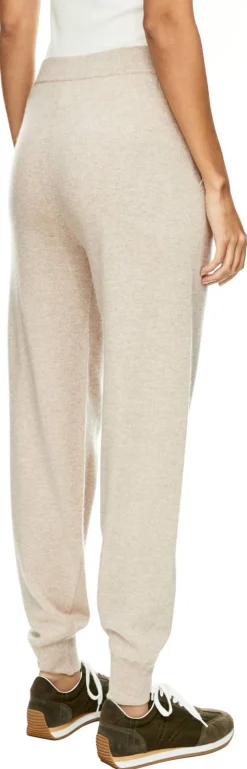 Cashmere-Strickhose Taupe