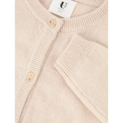 Cashmere-Strickjacke Beige