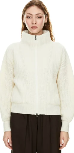 Cashmere-Strickjacke 'Brunetta' Ecru