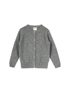 Cashmere-Strickjacke Grau