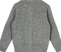 Cashmere-Strickjacke Grau
