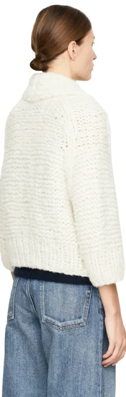 Cashmere-Strickjacke 'Jonara Handstrick' Off White