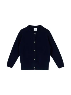 Cashmere-Strickjacke Marineblau