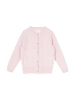 Cashmere-Strickjacke Rosé