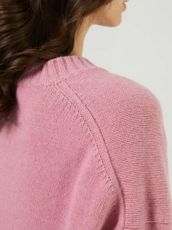 Cashmere-Strickkleid Pink