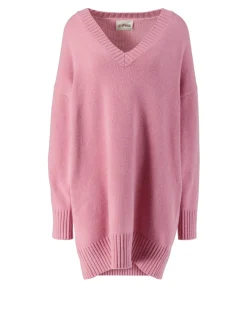 Cashmere-Strickkleid Pink