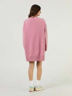 Cashmere-Strickkleid Pink