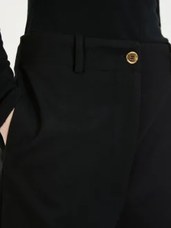 Cashmere-Wollhose Schwarz
